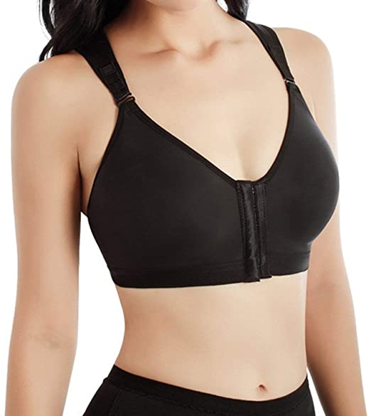 YIANNA Women’s Post-Surgical Front Closure Sports Bra