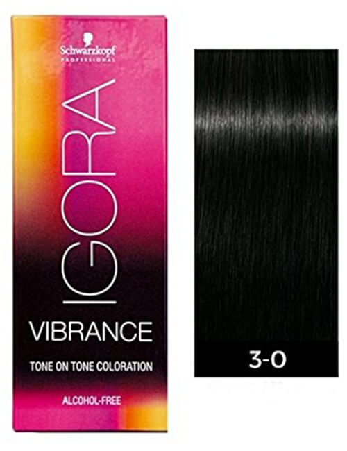 Schwarzkopf Professional Igora Vibrance Semi-Permanent Hair Color - 3.0 Dark Brown Natural